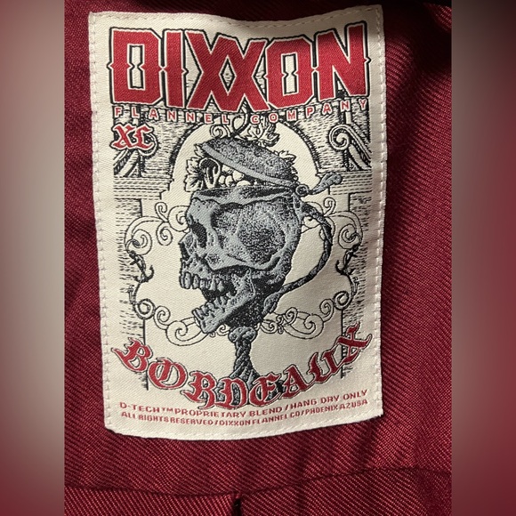 DIXXON Bordeaux Men’s Flannel Size XL - Picture 1 of 4
